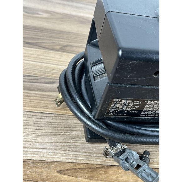 Vtg 1987 Black & Decker Air Station 9527 Compressor Inflator Tested Works - Picture 10 of 10